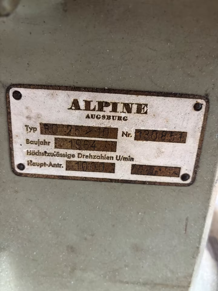 Kunststoffmühle Schneidmühle Alpine R0 25/10 Zerkleinerer