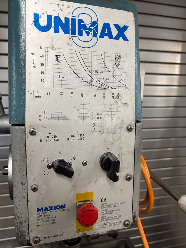 Maxion Unimax 3 Säulenbohrmaschine Ständerbohrmaschine MK3