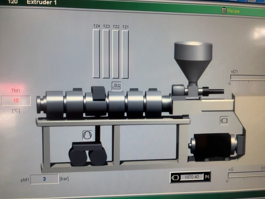 Krauss Maffei KMD63 K Extruder Kunststoff C5 Doppelschnecke