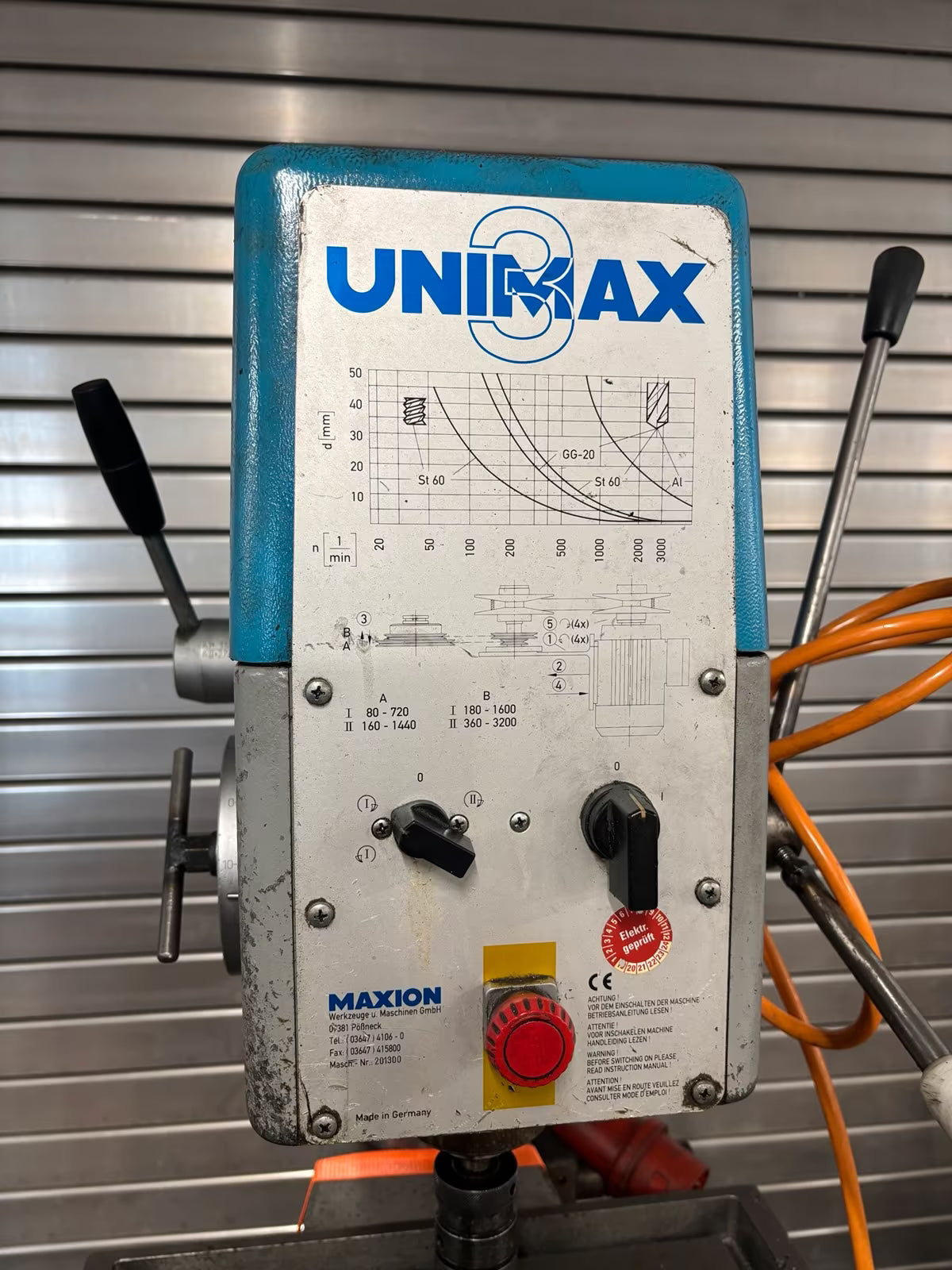 Maxion Unimax 3 Standbohrmaschine Säulenbohrmaschine Variomatik