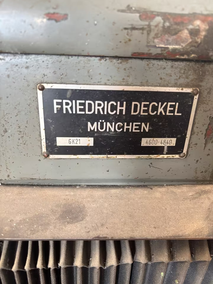 Deckel GK21 Kopierfräsmaschine Graviermaschine