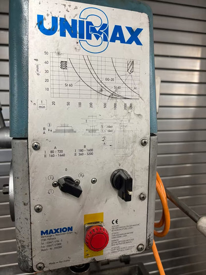 Maxion Unimax 3 Säulenbohrmaschine Ständerbohrmaschine MK3