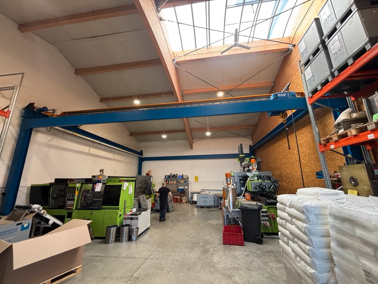 Abus 5T Hallenkran Brückenkran 5000 Kg mit Unterbau Laufkran