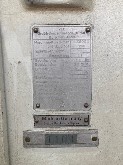 Drehmaschine WMW DLZ 800 III Drehbank Heidenhain Metall