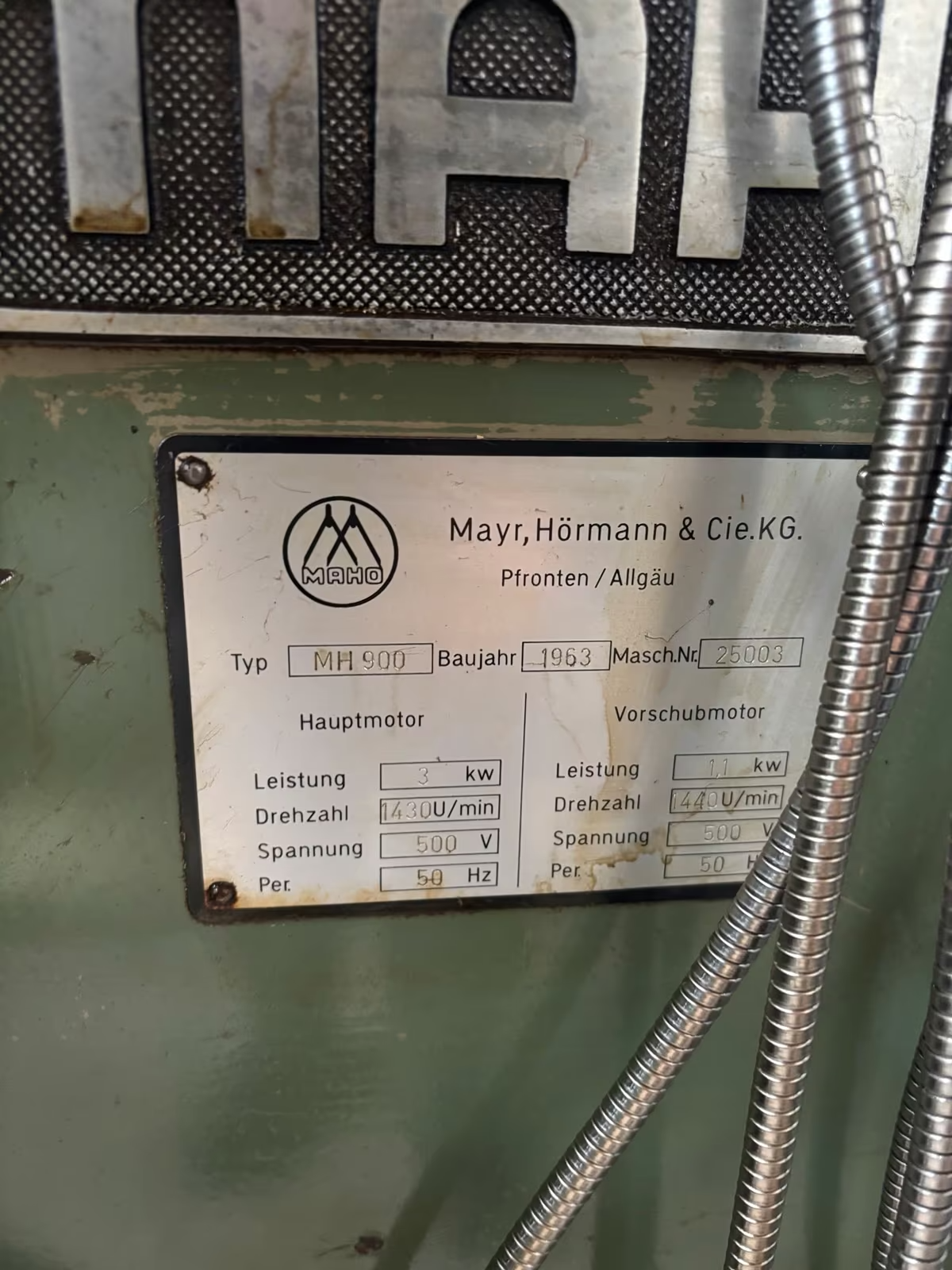 Maho MH900 Fräsmaschine Digitalanzeige Metall Fräse