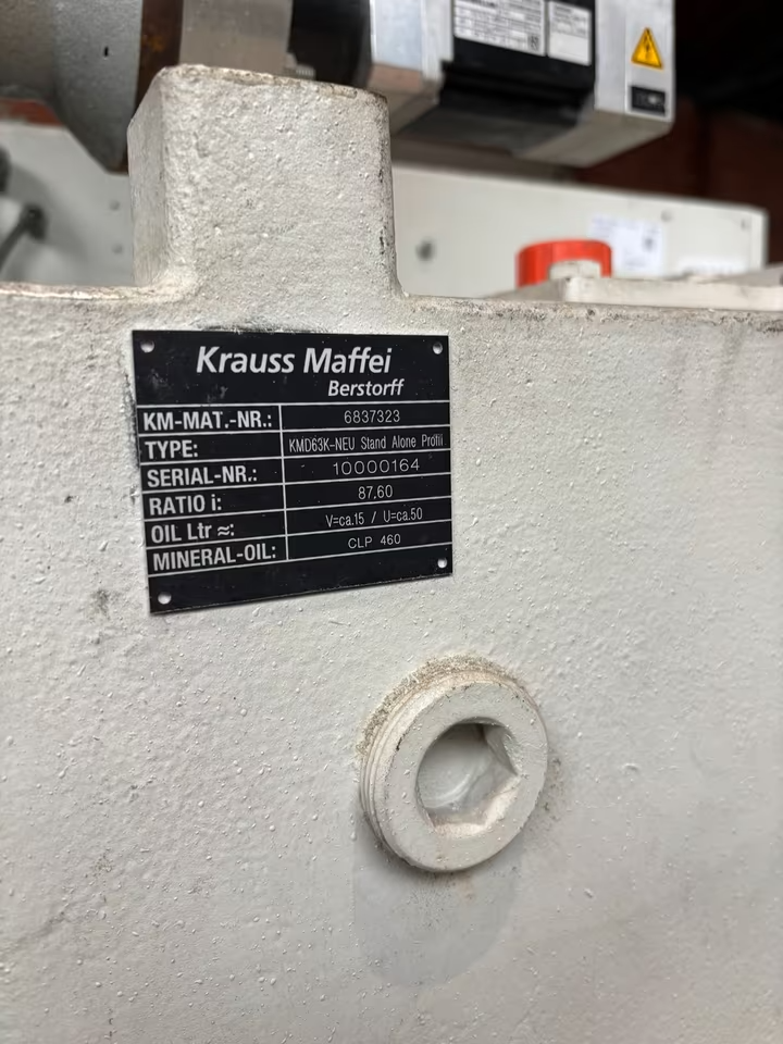 Krauss Maffei KMD63 K Extruder Kunststoff C5 Doppelschnecke