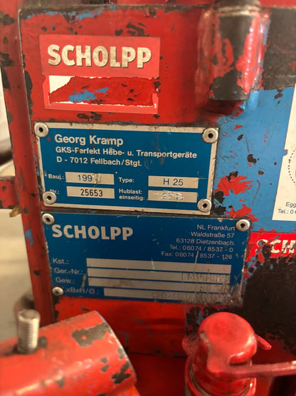 Maschinenheber Kramp H25 15 Tonnen Hydraulikheber