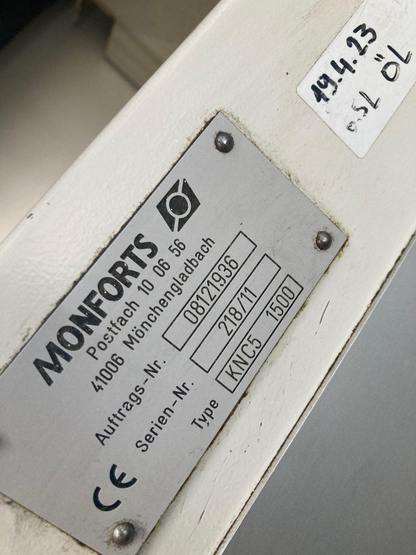 Monforts KNC5-1500 Drehmaschine Zyklengesteuert Drehbank