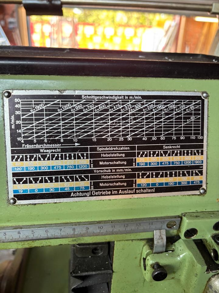 Deckel FP1 Fräsmaschine Heidenhain Anzeige Teilapperat EROWA