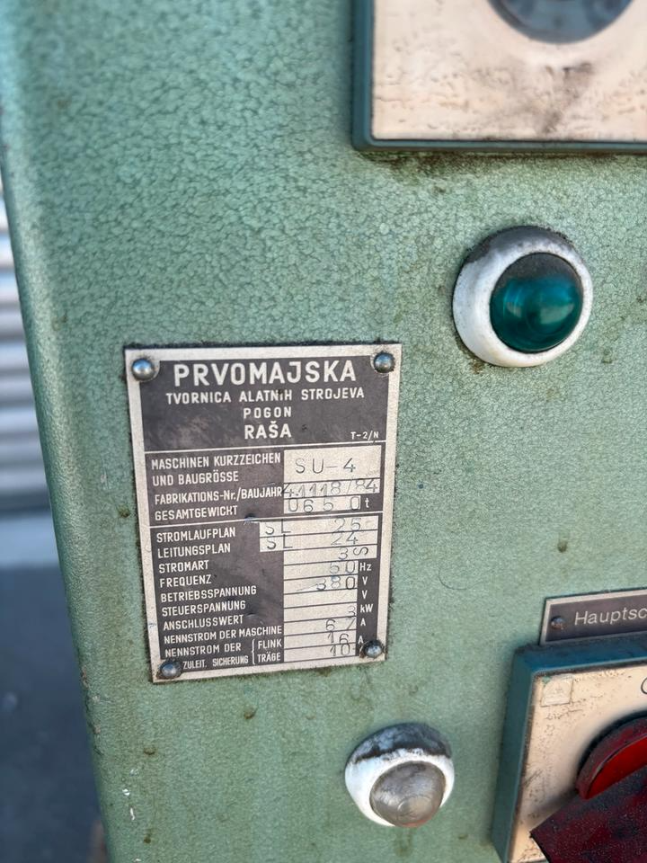 PRVOMAJSKA SU-4 Bandsäge Metall Vertikalbandsäge Werkstatt