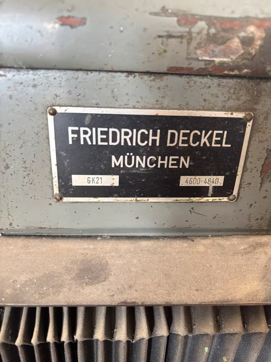Deckel GK21 Kopierfräsmaschine Graviermaschine
