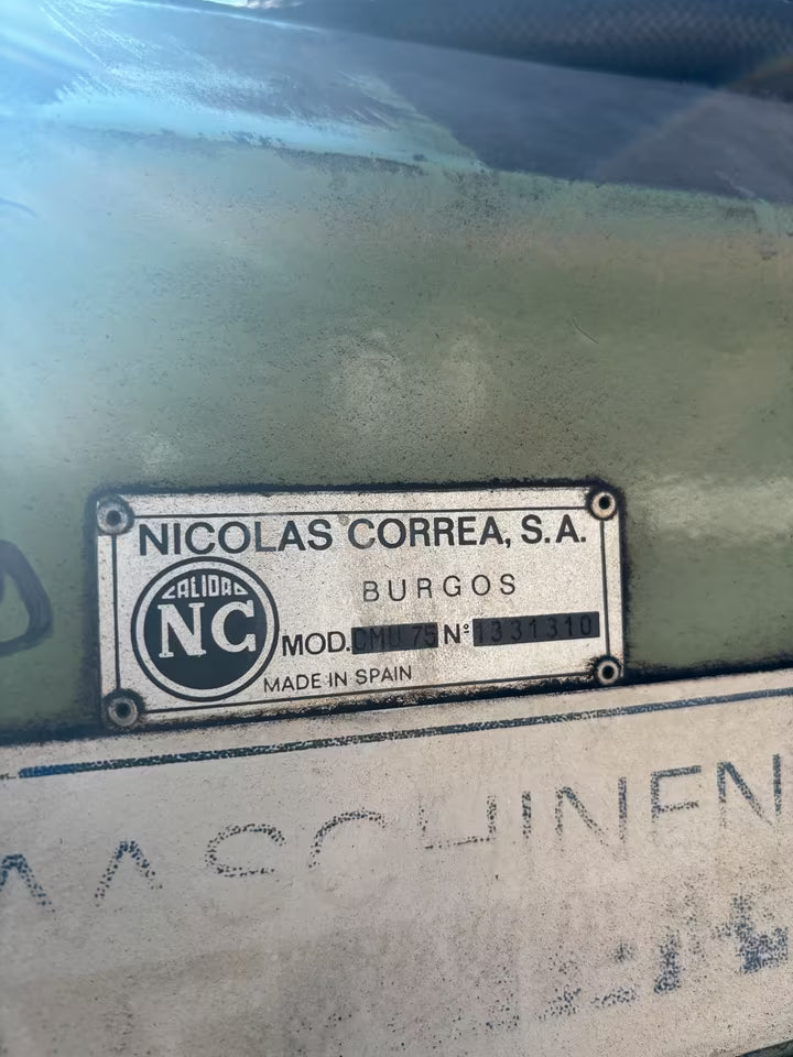 Nicolas Correa F3UE CMU75 Fräsmaschine Horizontalfräse Metall